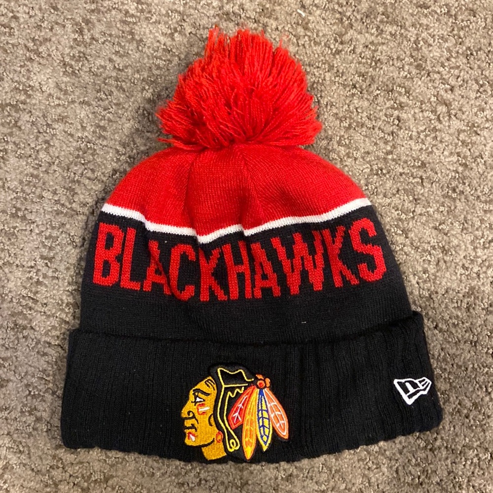 Fleece-lined Chicago Blackhawks beanie
